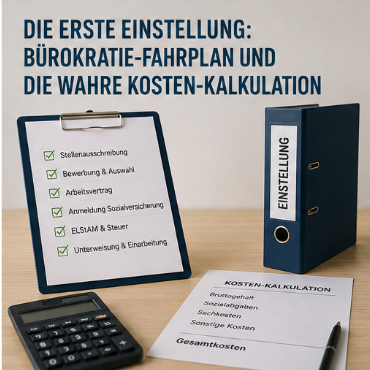Die erste Einstellung: Bürokratie-Fahrplan und die wahre Kosten-Kalkulation