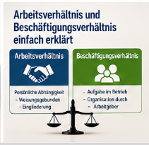 Arbeitsverhältnis und Beschäftigungsverhältnis einfach erklärt