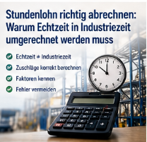 Stundenlohn richtig abrechnen: Warum Echtzeit in Industriezeit umgerechnet werden muss